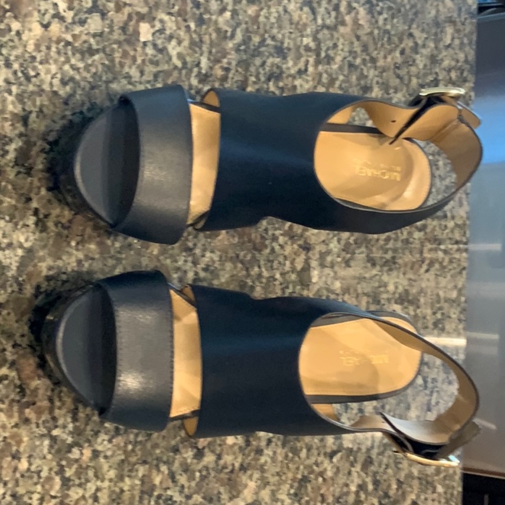 Navy Michael Kors heels